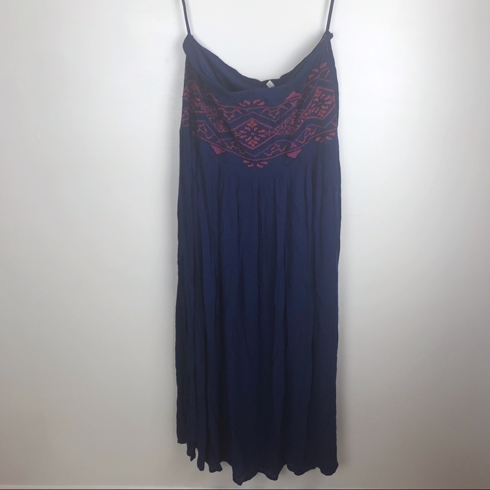 JAPNA MAXI‎ SKIRT with EMBROIDERY Waistband Size L